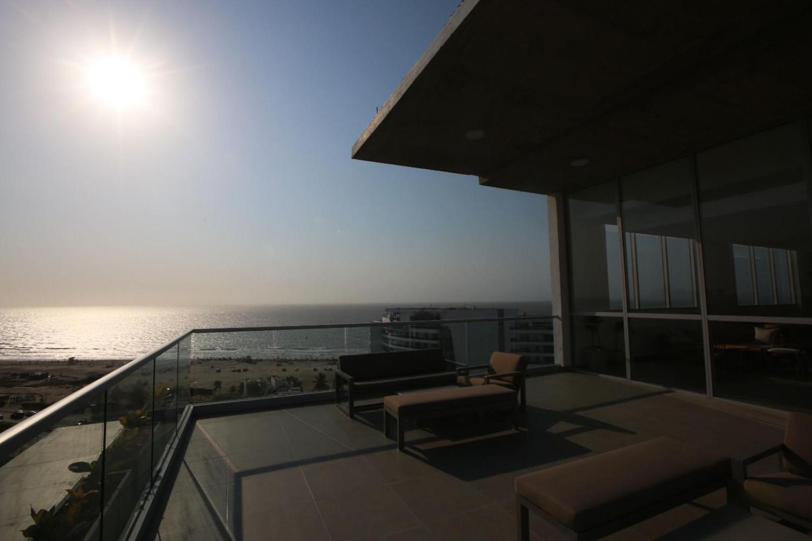 Apartamento De Lujo Frente Al Mar Con Piscina Cartagena Bagian luar foto