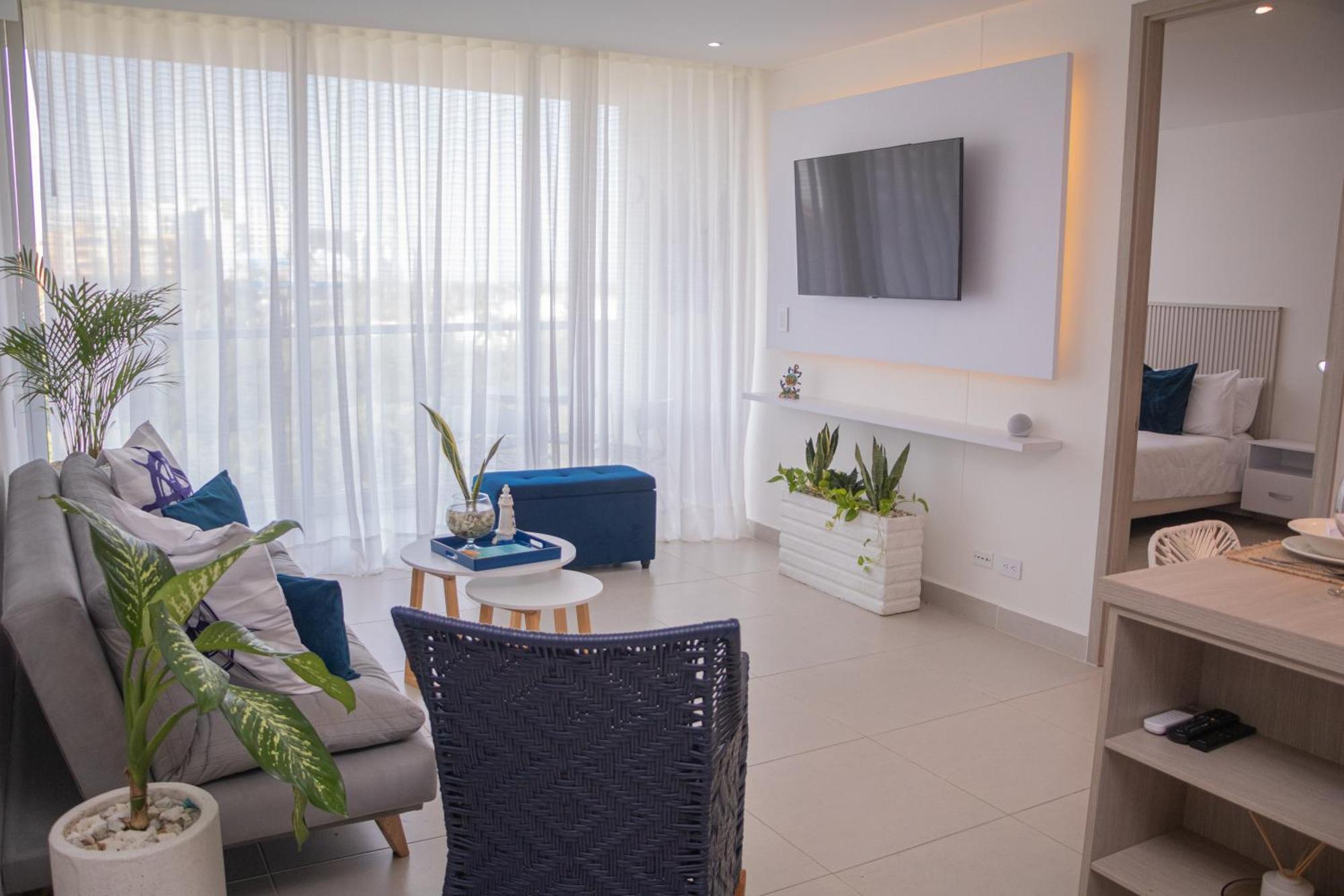 Apartamento De Lujo Frente Al Mar Con Piscina Cartagena Bagian luar foto